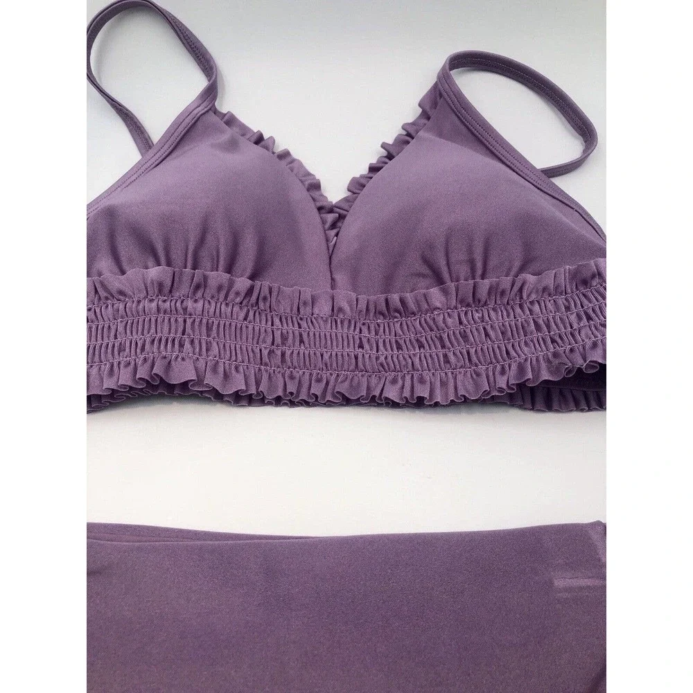 Chelsea & Violet Bathing Suit Girl’s 16 Purple Two-Piece‎ Swim Suit Bikini NWT